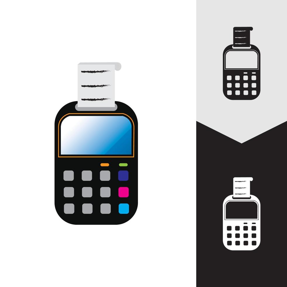 Credit card machine. ATM for money. Payment terminal illustration vector