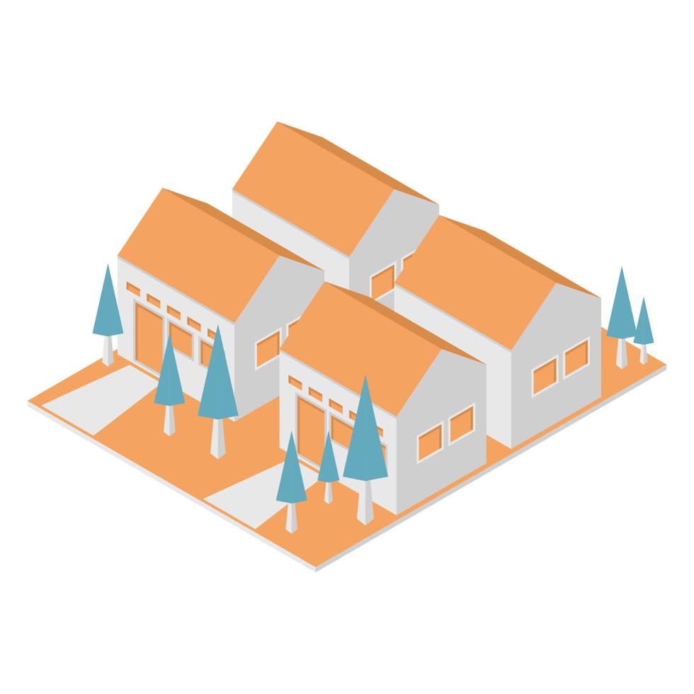 Illustration of home isometric vector