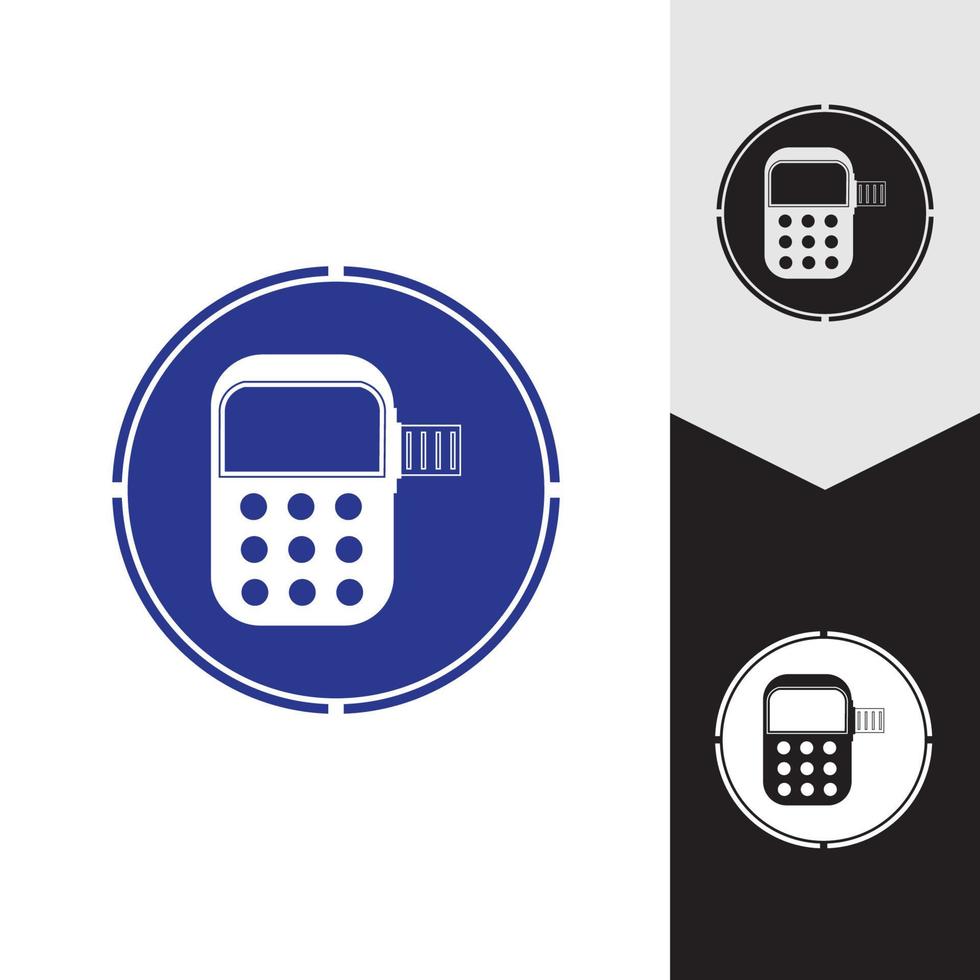 Credit card machine. ATM for money. Payment terminal illustration vector
