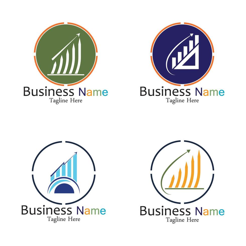 Business Marketing and finance vector logo concept template design