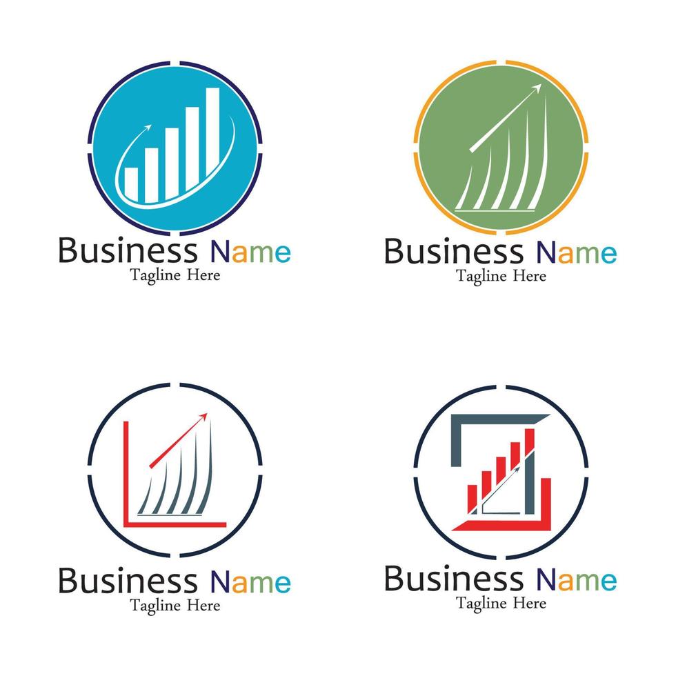 Business Marketing and finance vector logo concept template design