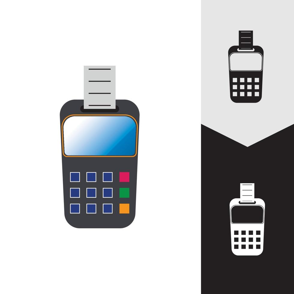 Credit card machine. ATM for money. Payment terminal illustration vector