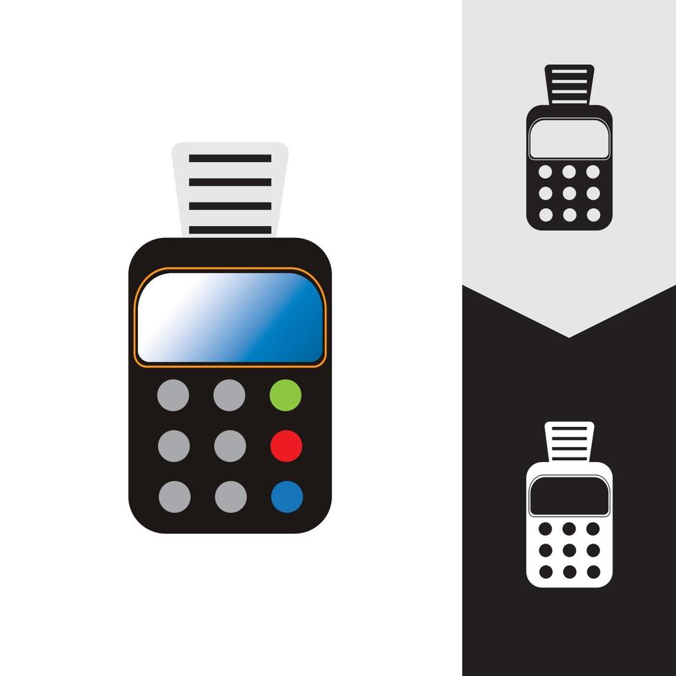 Credit card machine. ATM for money. Payment terminal illustration vector