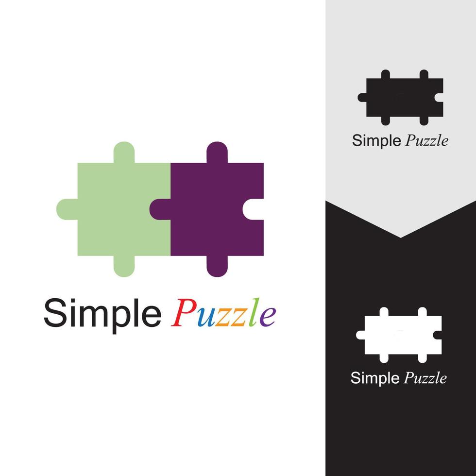 Puzzle vector icon illustration background