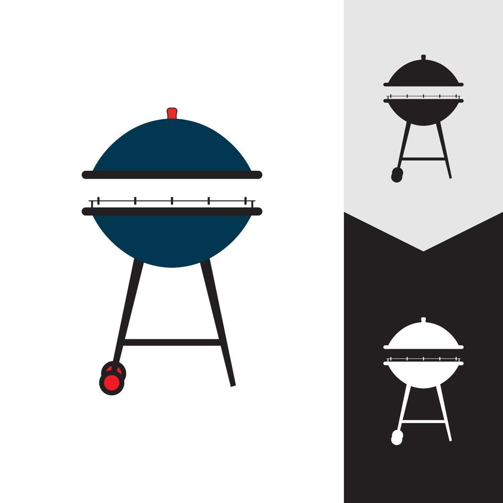 ilustración de vector de icono de barbacoa