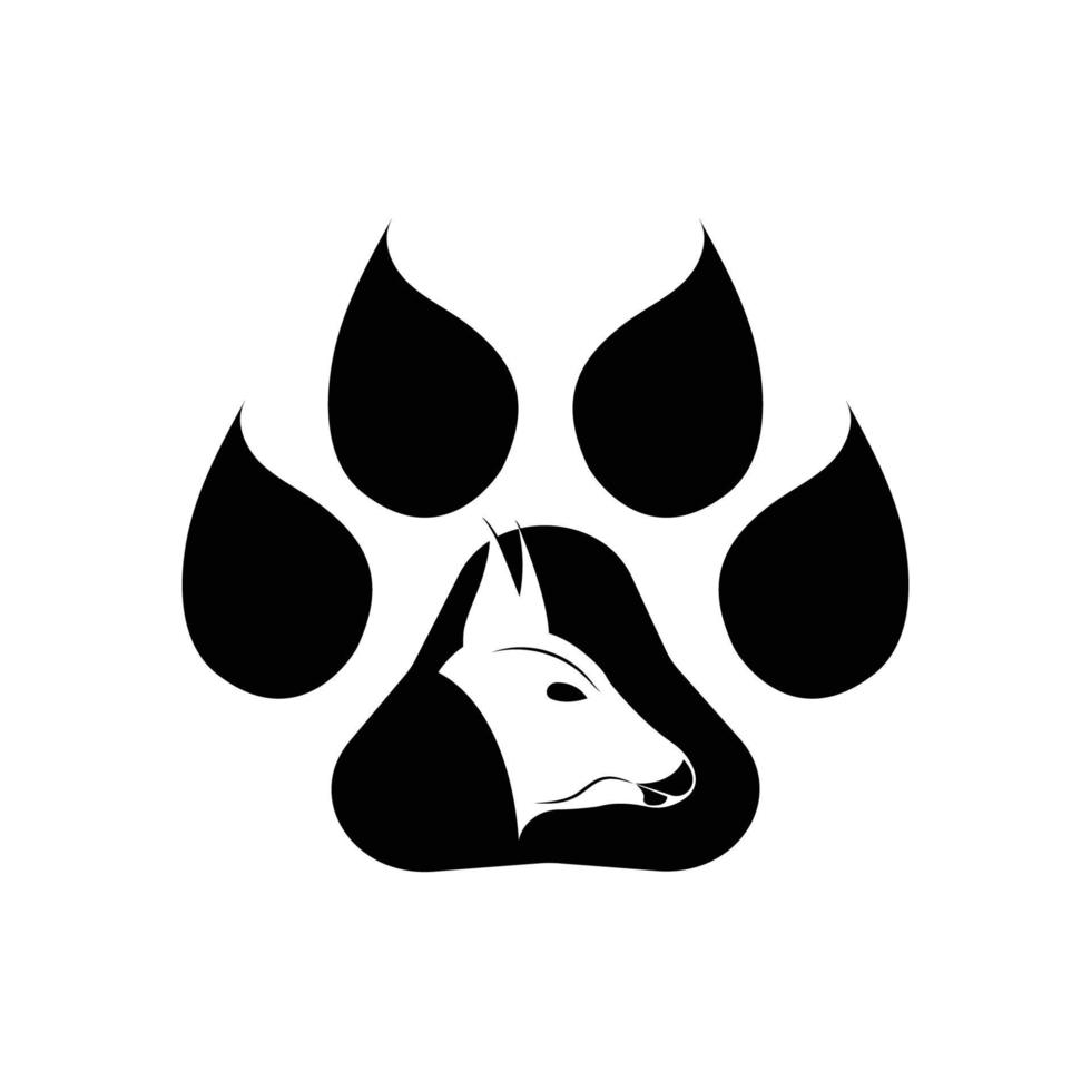 Paw Logo design vector illustration design template