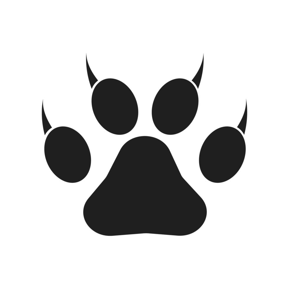 Paw Logo design vector illustration design template