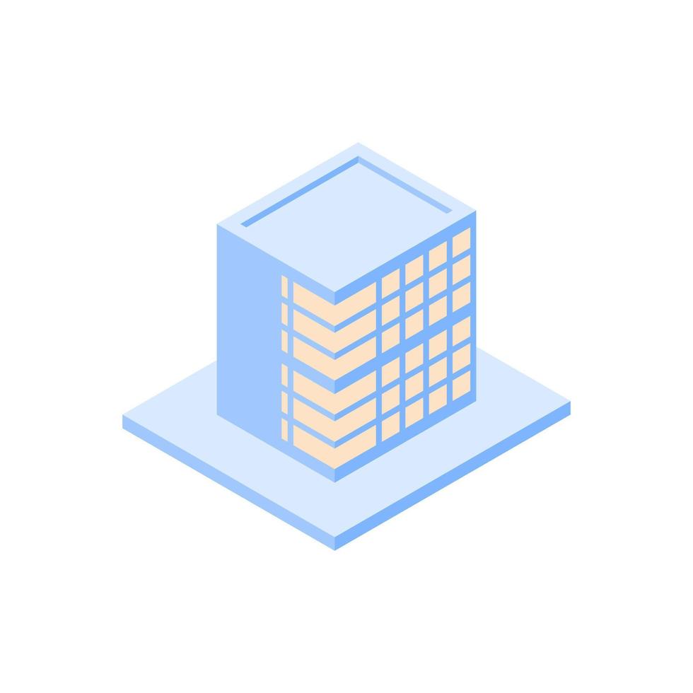 Isometric Illustration vector of building
