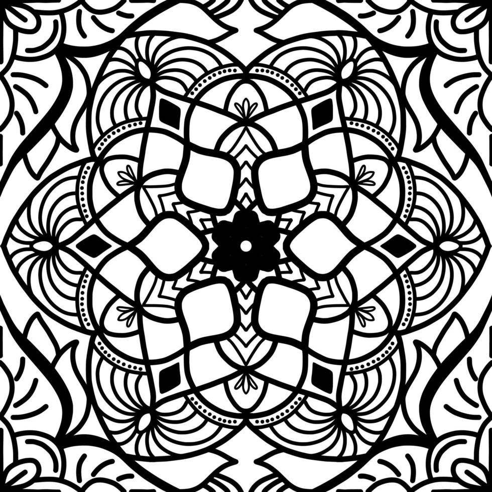 Mandala pattern seamless background vector