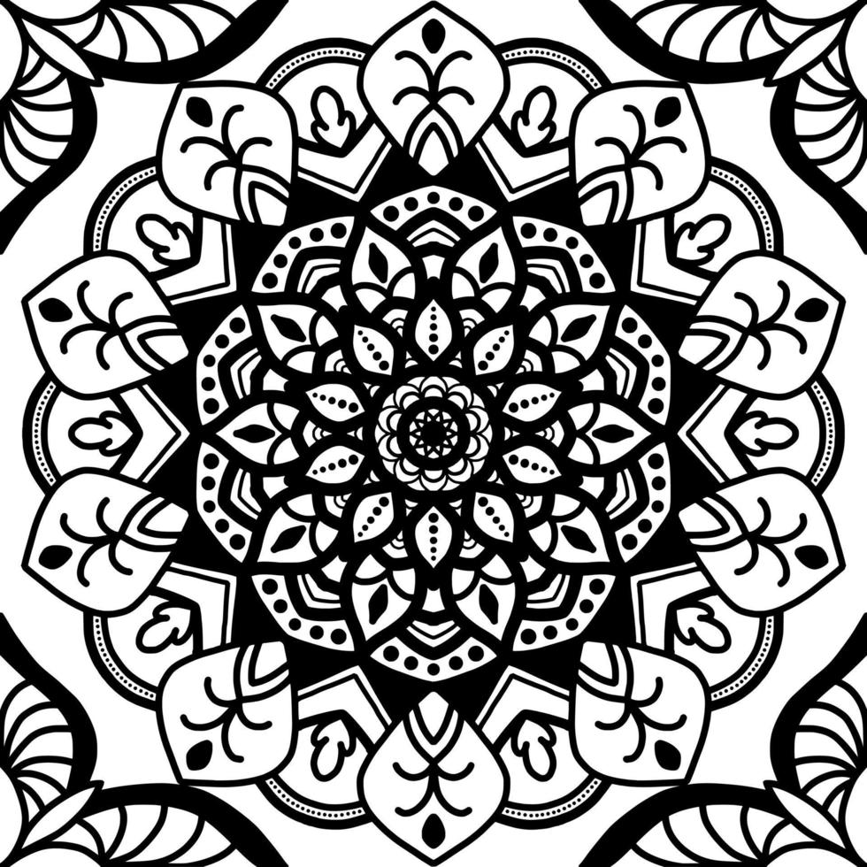 Mandala pattern seamless background vector