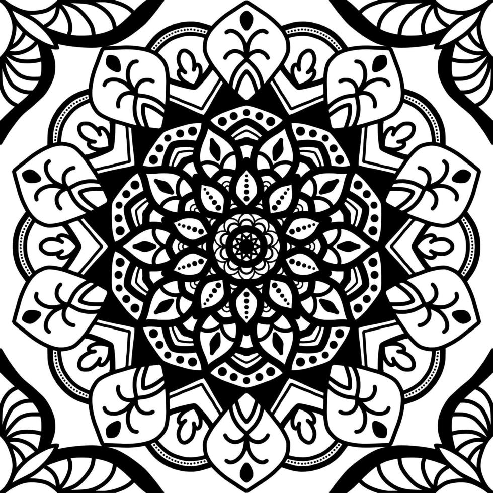 Mandala pattern seamless background vector