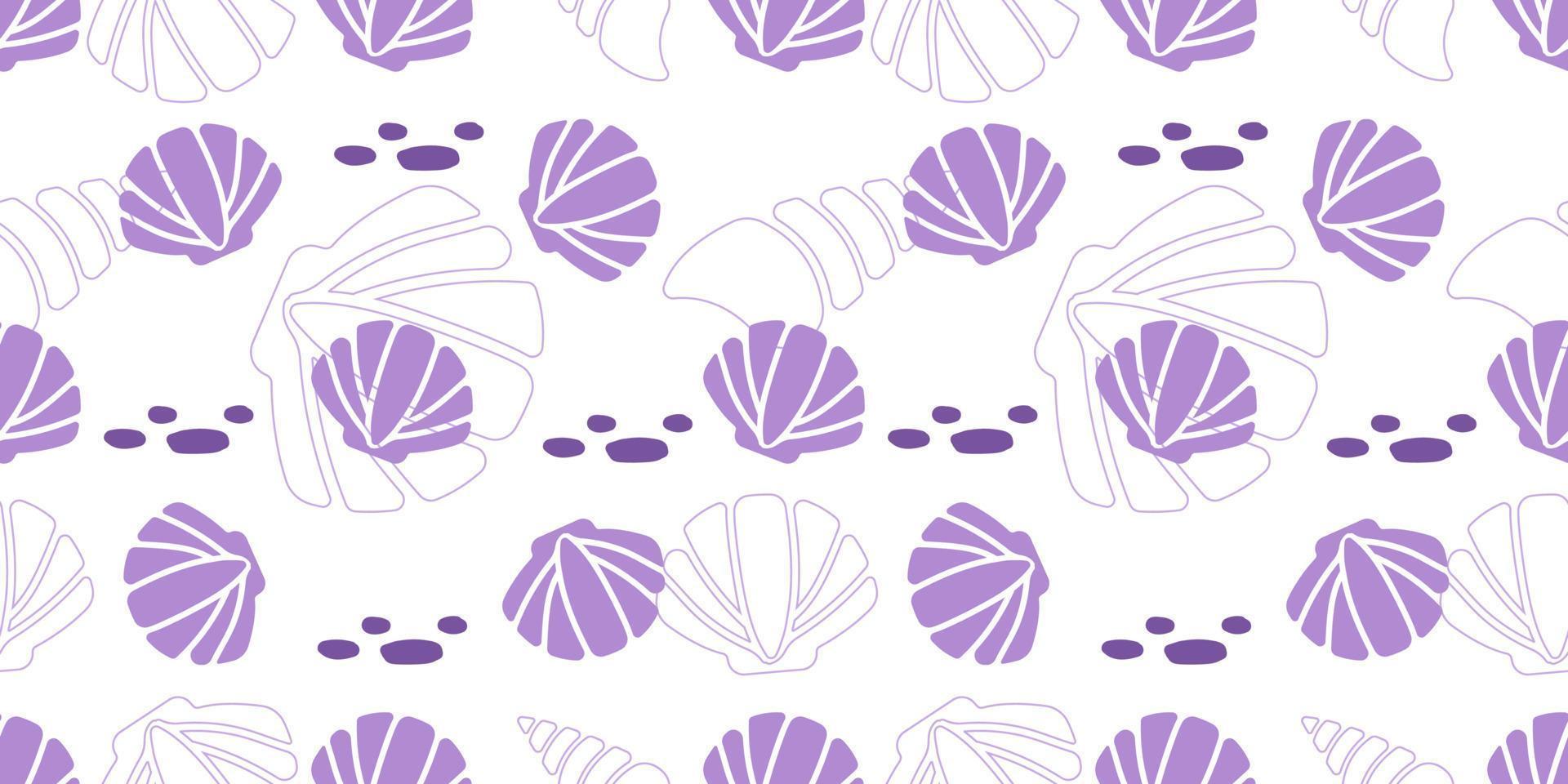 Adorable and fun ocean life seamless pattern vector