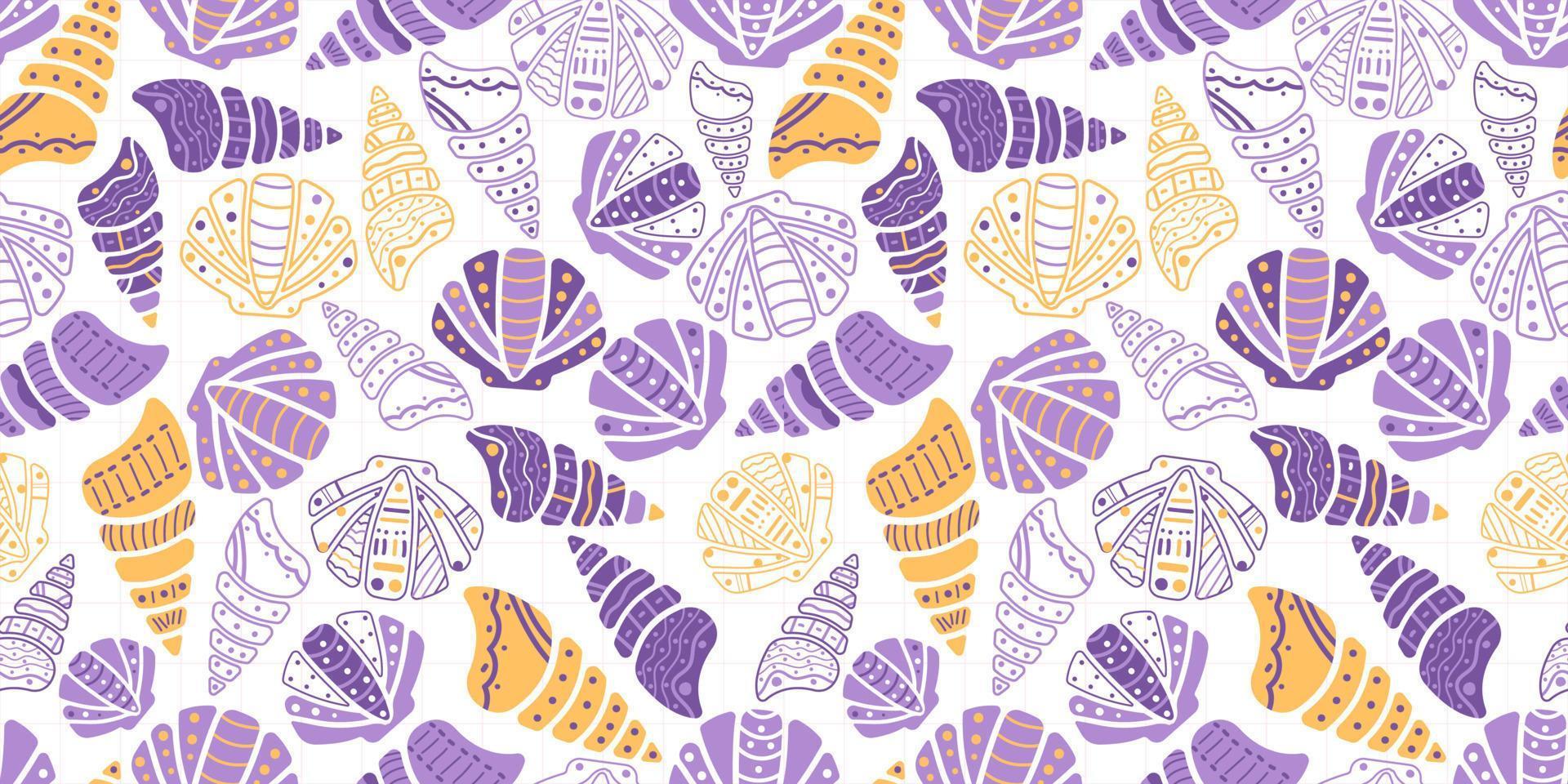 Adorable and fun ocean life seamless pattern vector