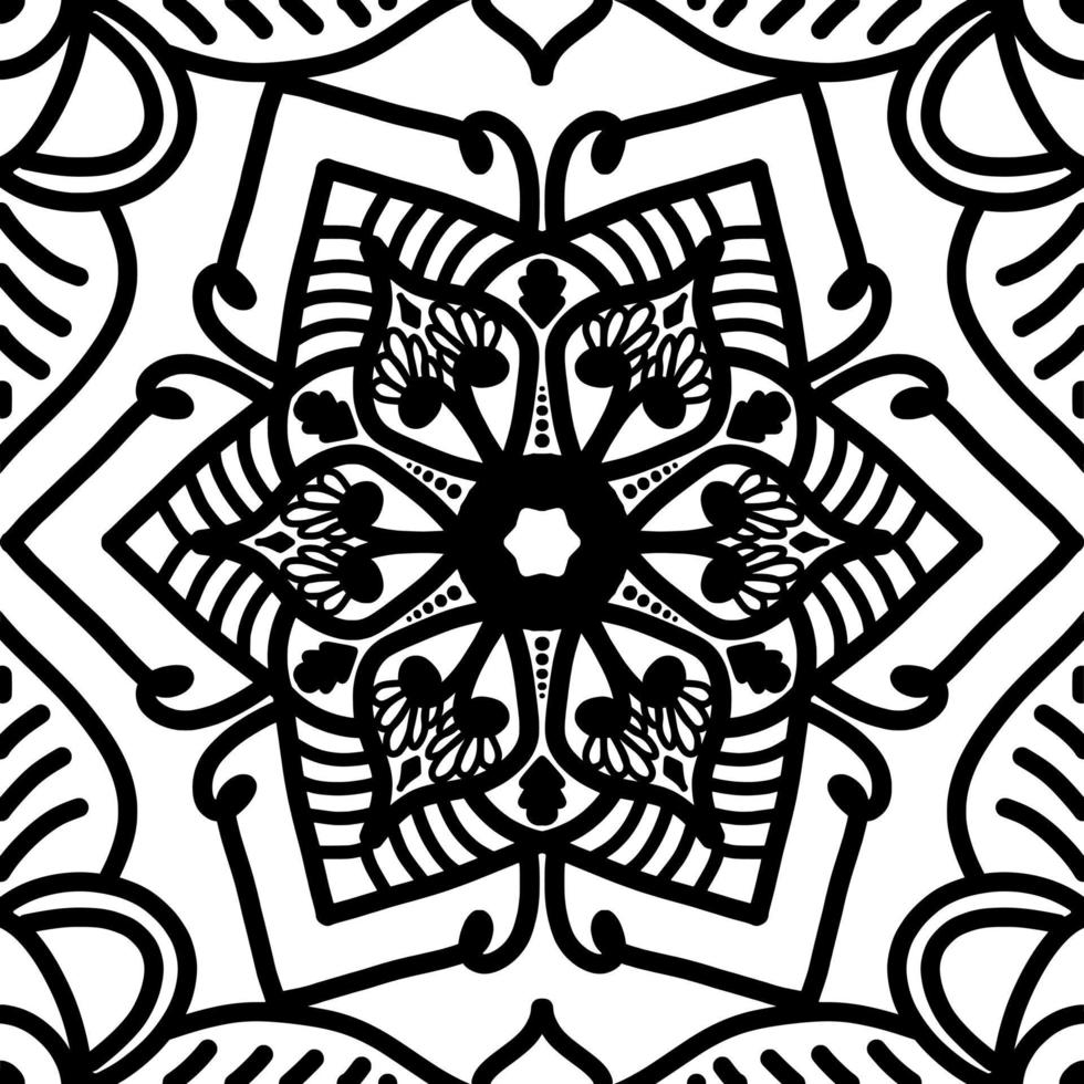 Mandala pattern seamless background vector