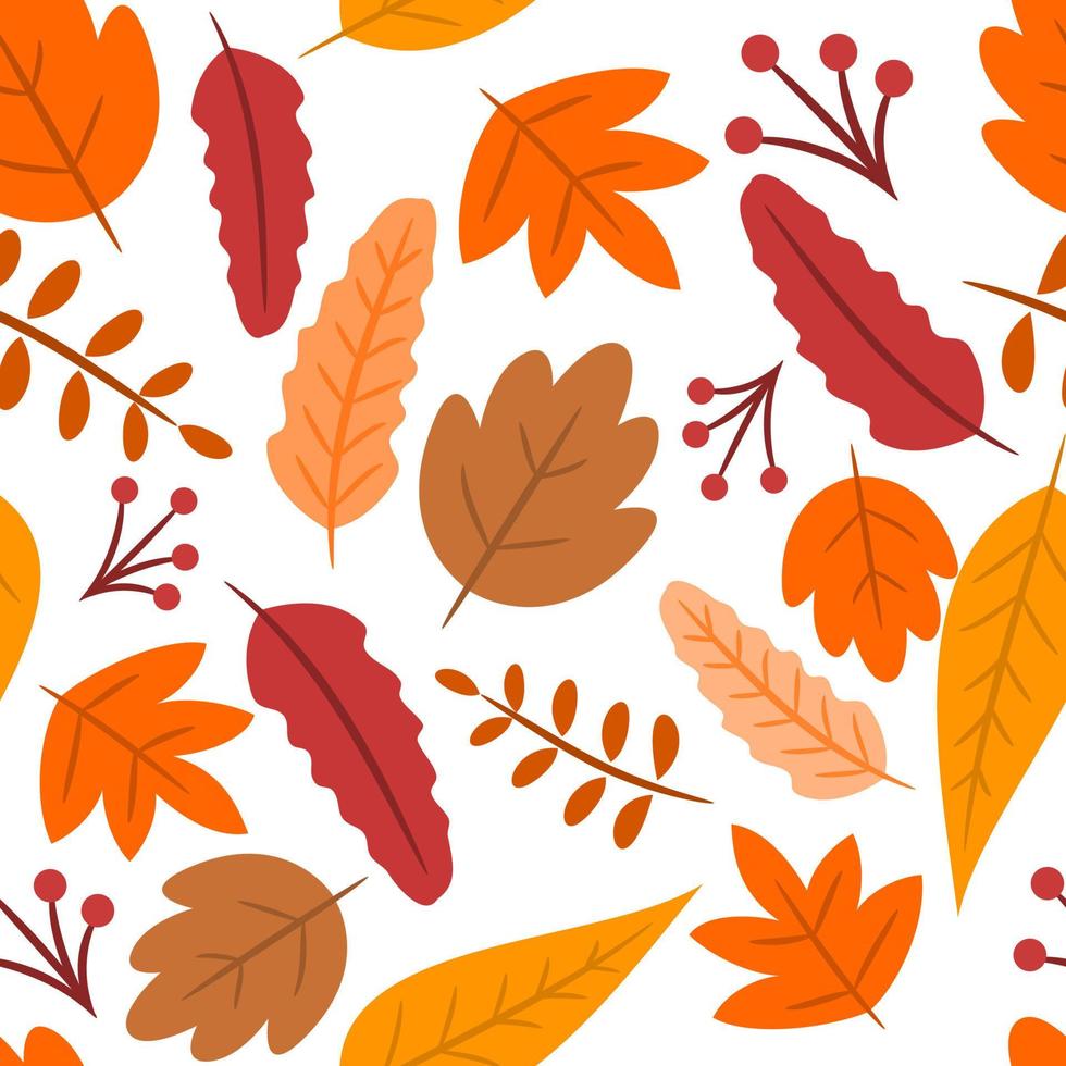 Autumn Fall Pattern Seamless vector