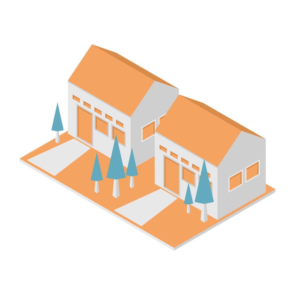 Illustration of home isometric vector