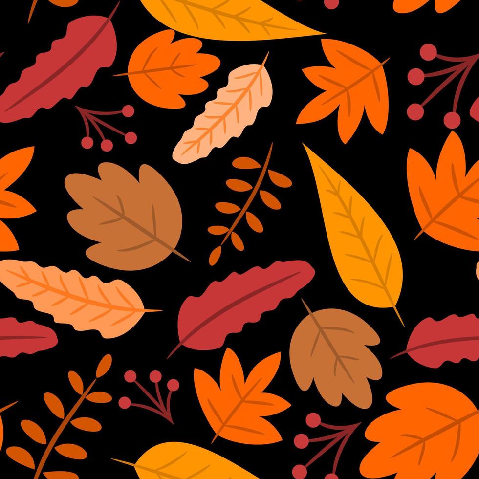 Autumn Fall Pattern Seamless vector