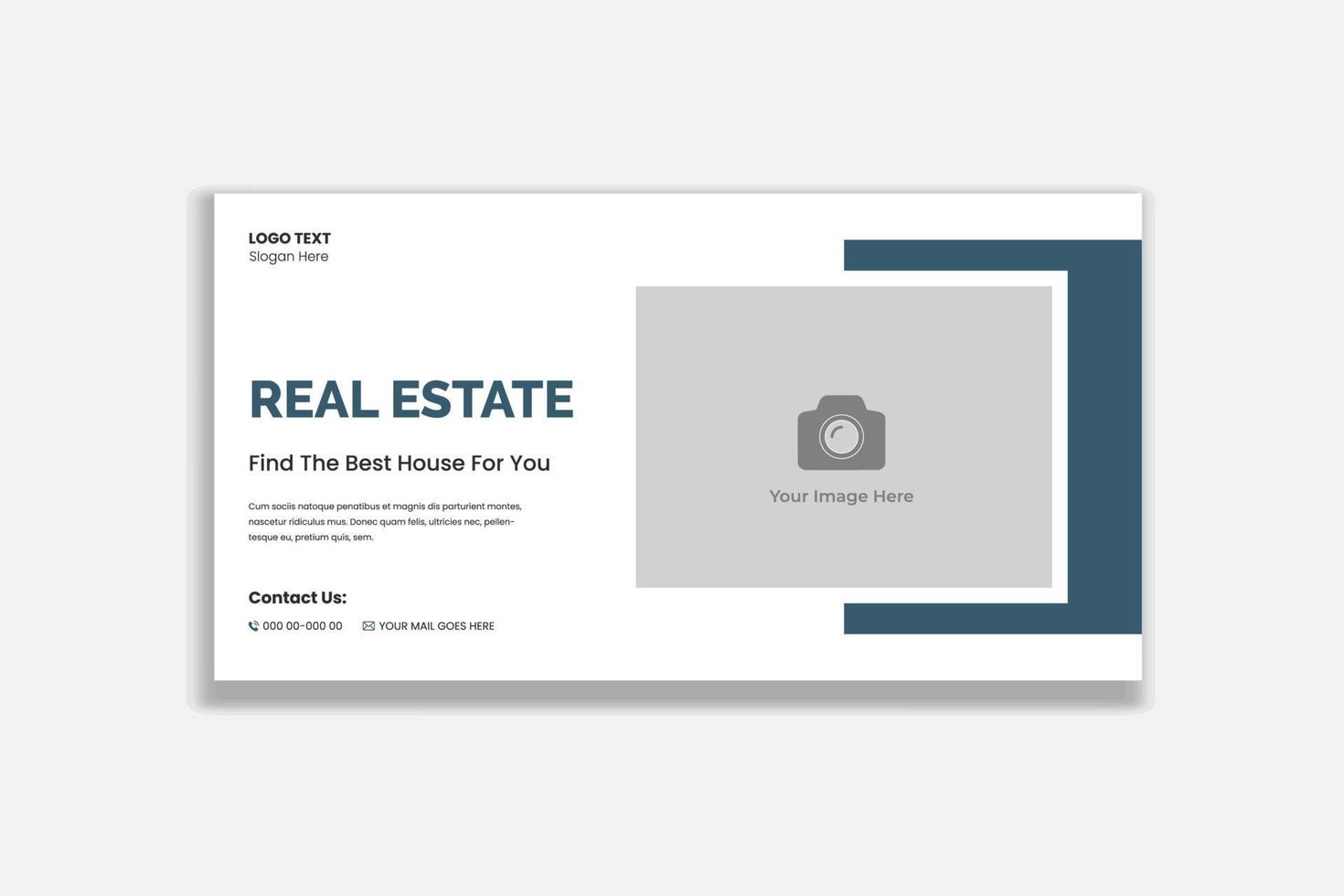 Real Estate Agency Social media banner template vector