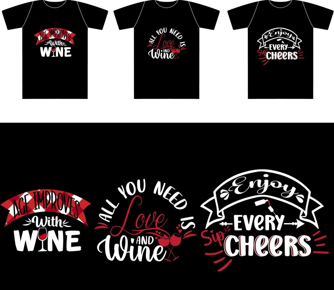Wine Bundle Design vector