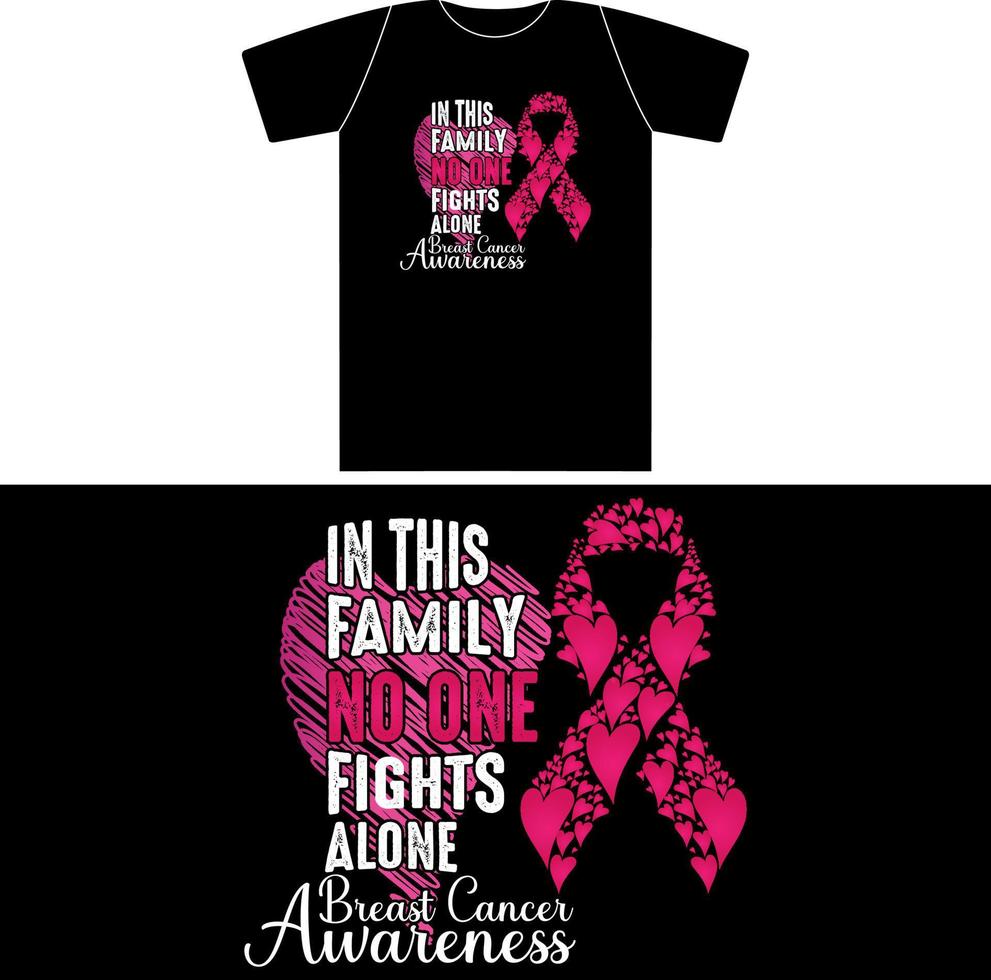 Breast Cancer, In This Family No One Fights Alone vector