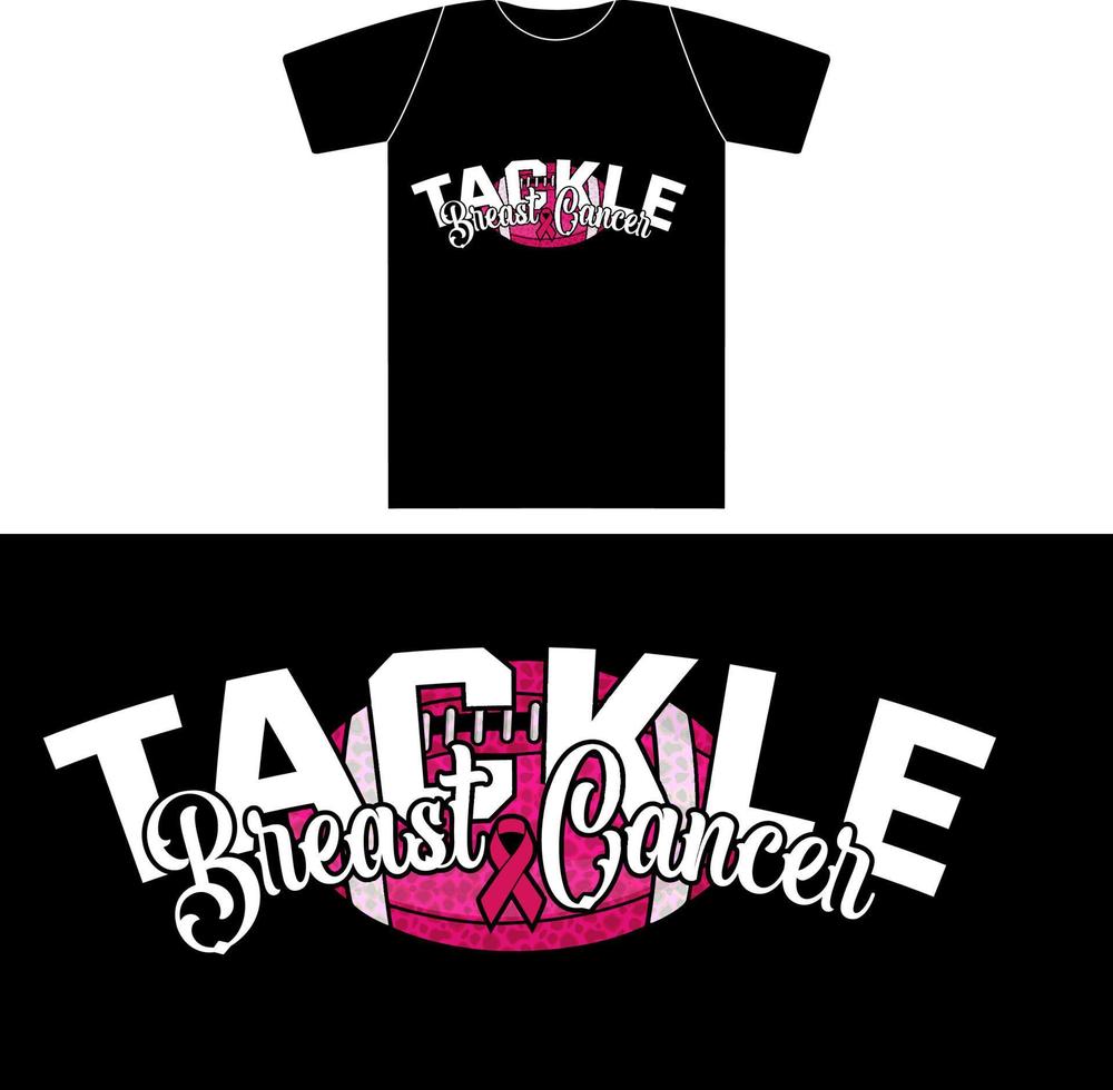 Breast Cancer, Tackle Breast Cancer Design vector