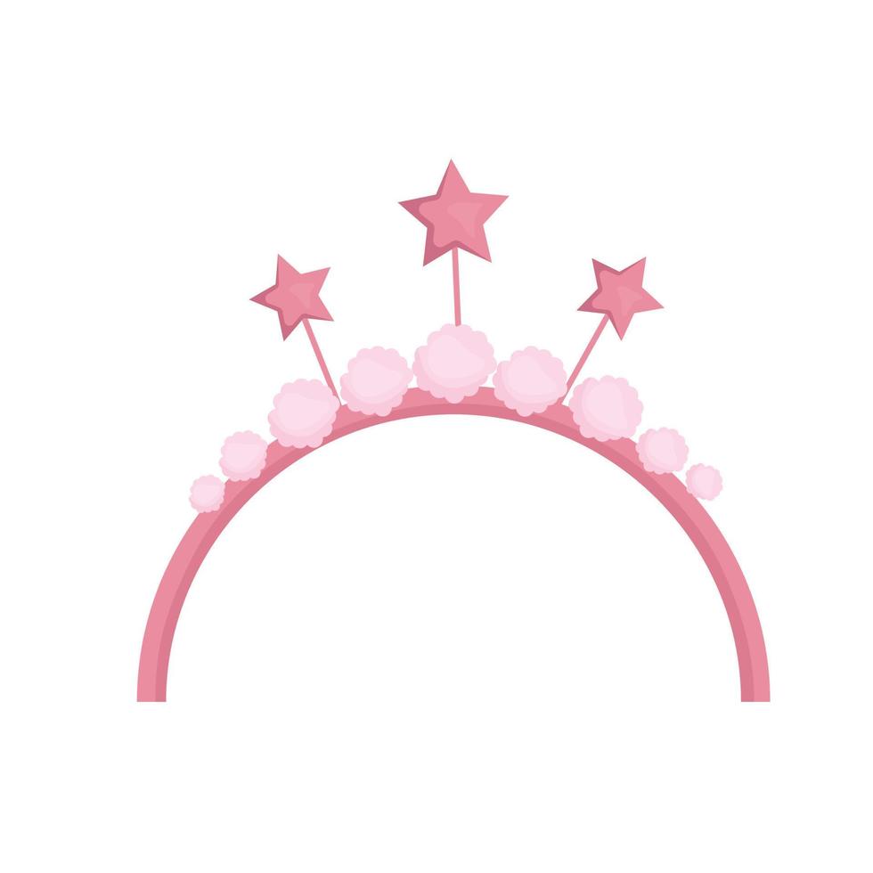 decoración de diadema de cumpleaños vector