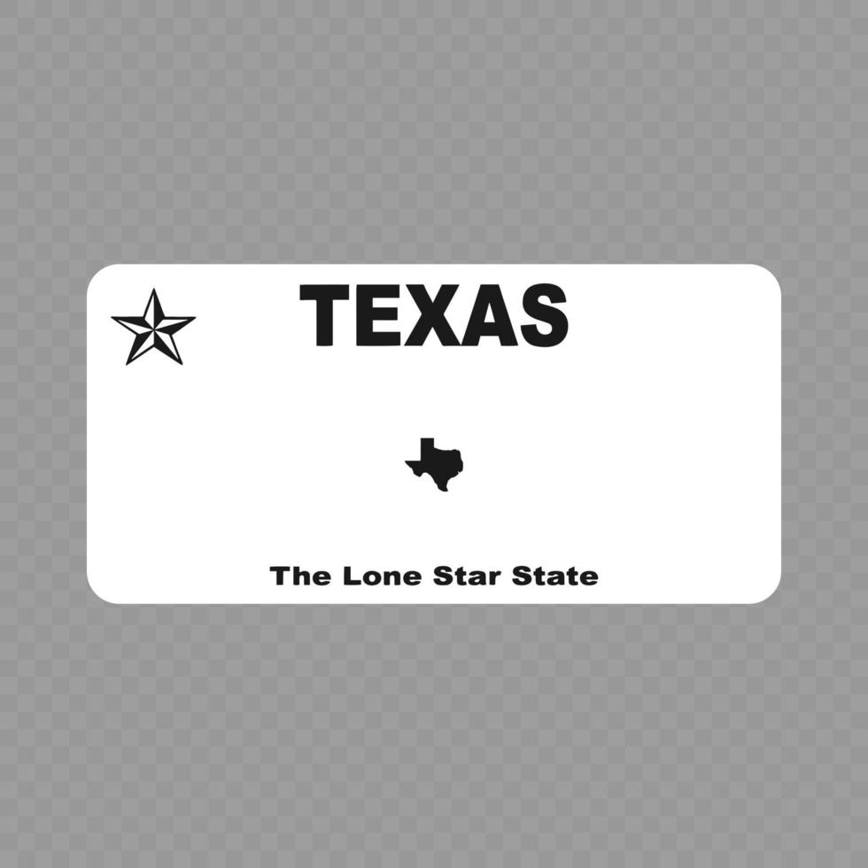 Vehicle registration plate vector