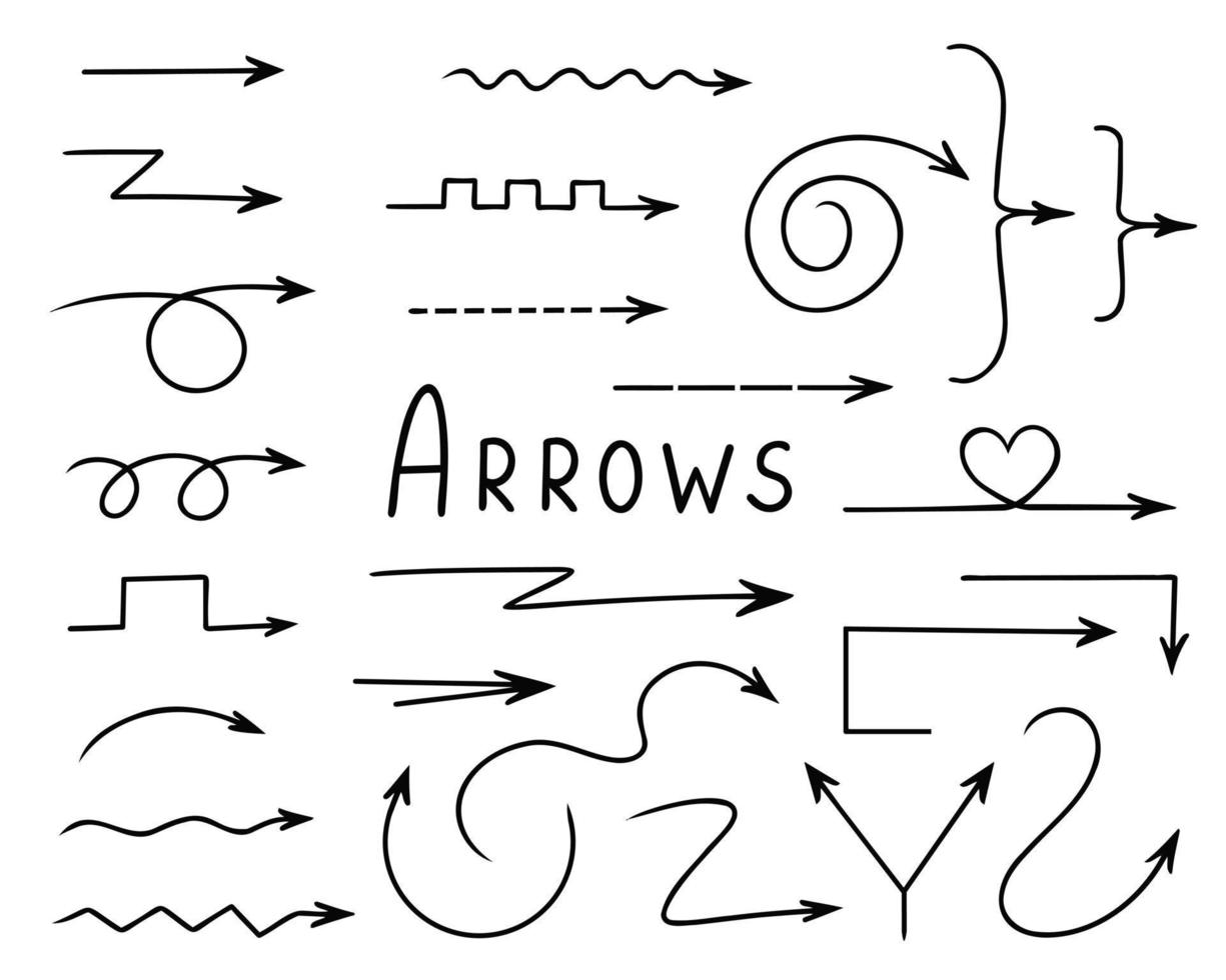 Arrow for text. Illustration for printing, backgrounds, covers, packaging, greeting cards, posters, stickers, textile and seasonal design. Isolated on white background. vector