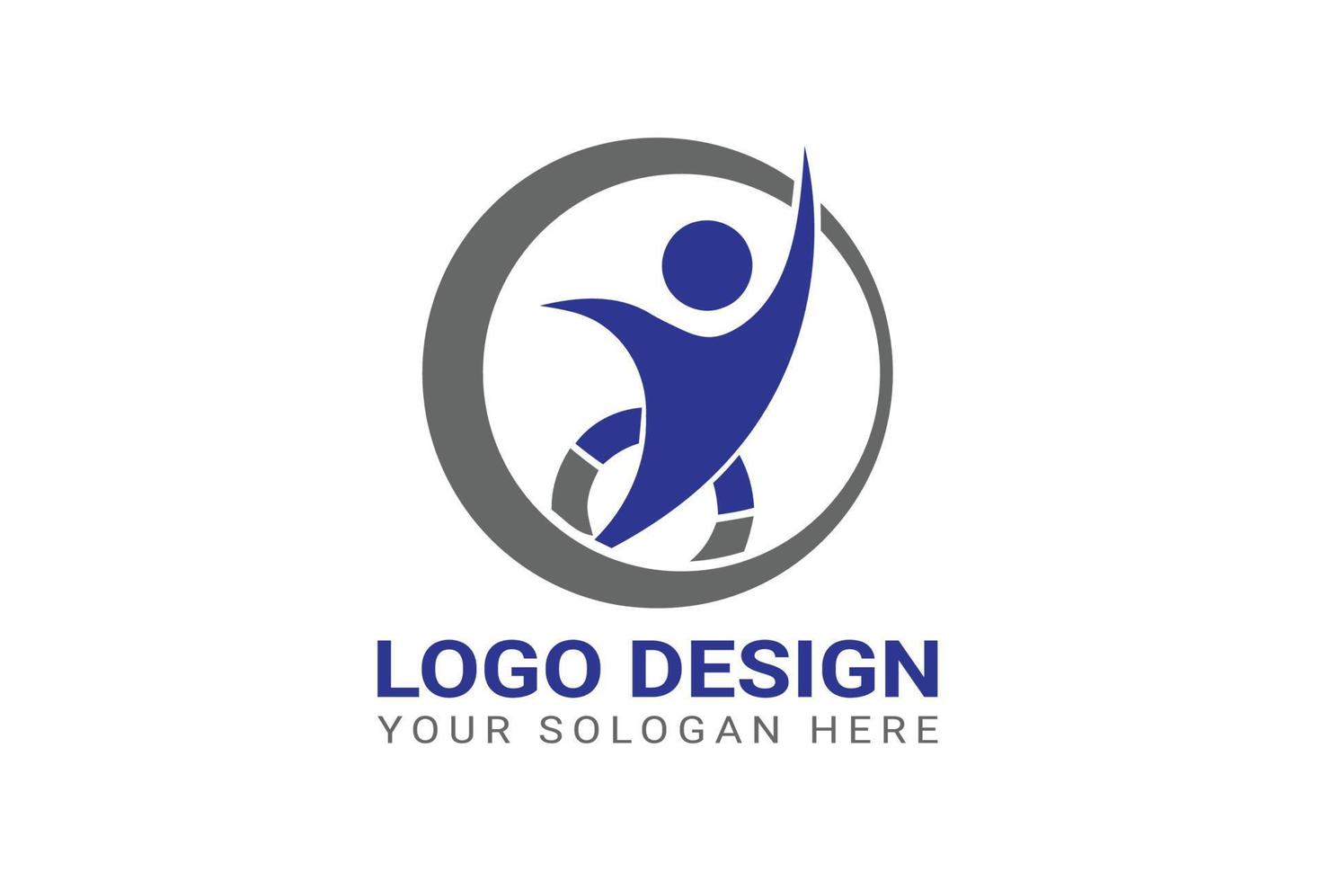 Pepole Logo Design Vector Template