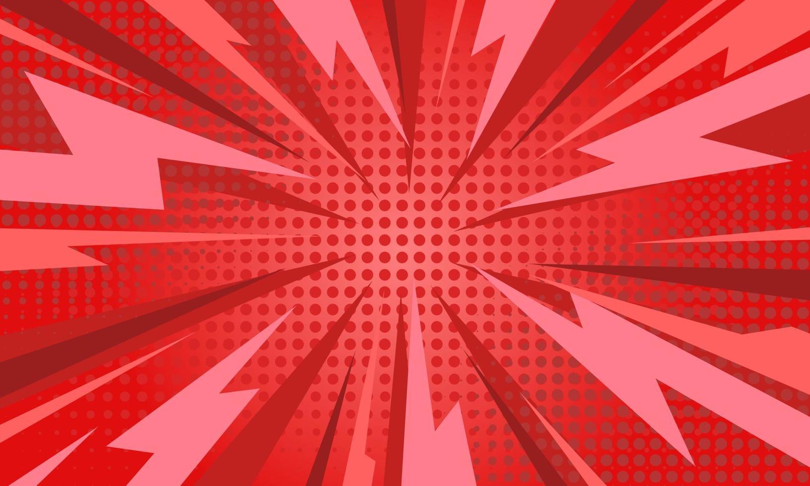 vector libre de fondo cómico rojo abstracto