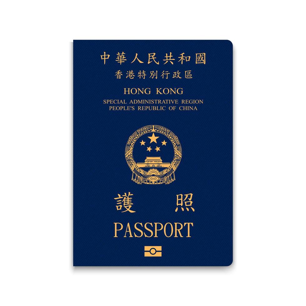 pasaporte 3d realista vector