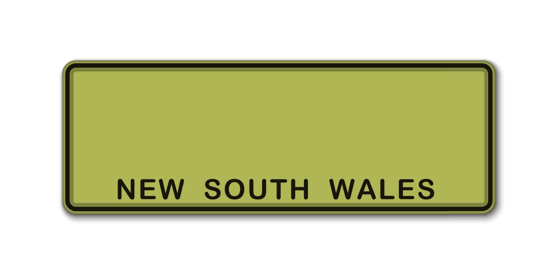 Car number plate vector