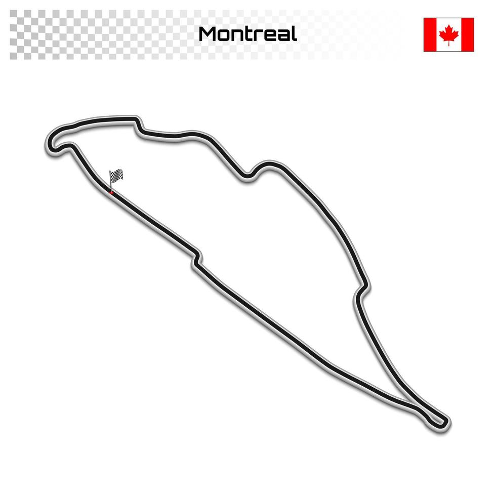 Grand prix race track for motorsport and autosport vector