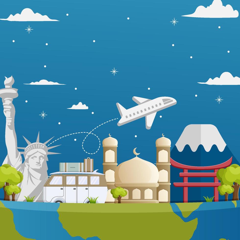 World Tourism Day Background vector