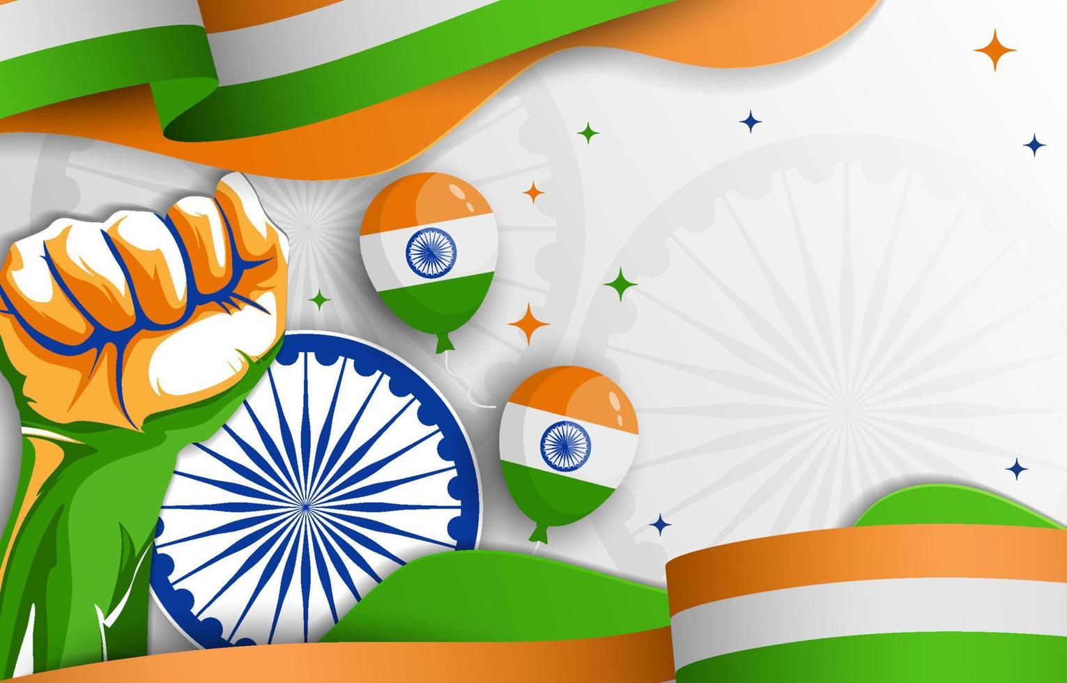 fondo de festividad del día de la india vector