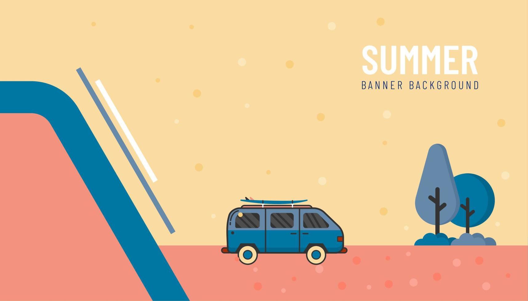 ilustración vectorial gráfico de fondo de verano. bueno para pancarta, afiche, volante, etc. vector