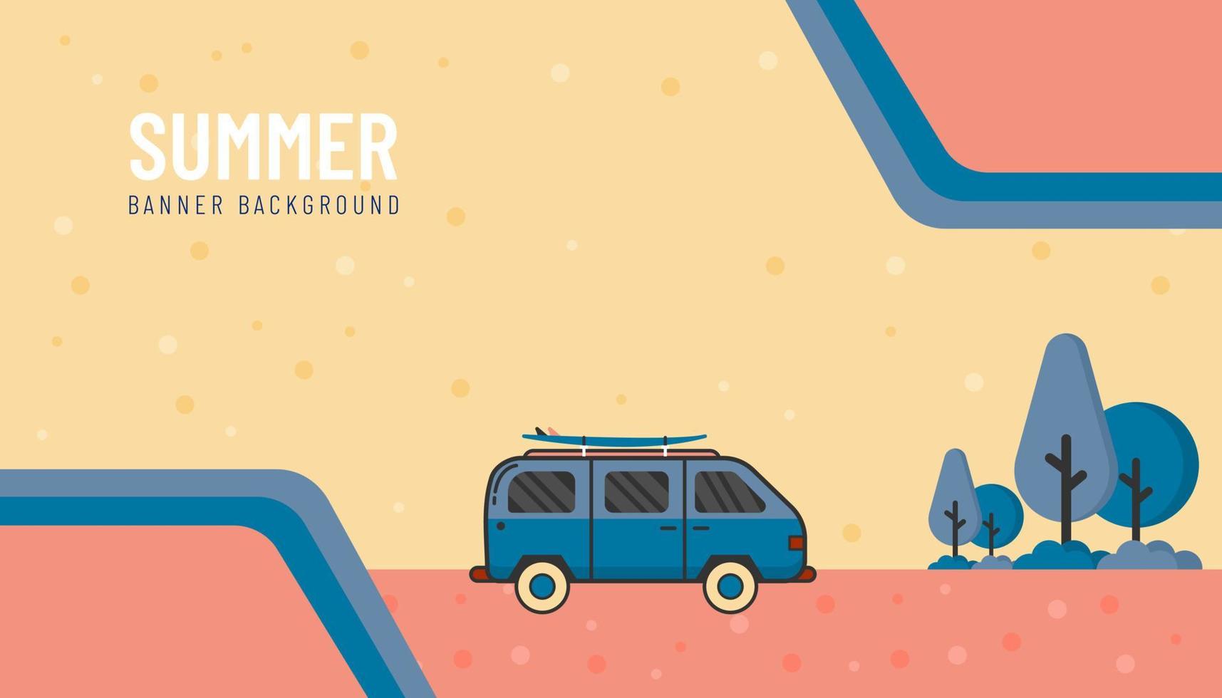 ilustración vectorial gráfico de fondo de verano. bueno para pancarta, afiche, volante, etc. vector