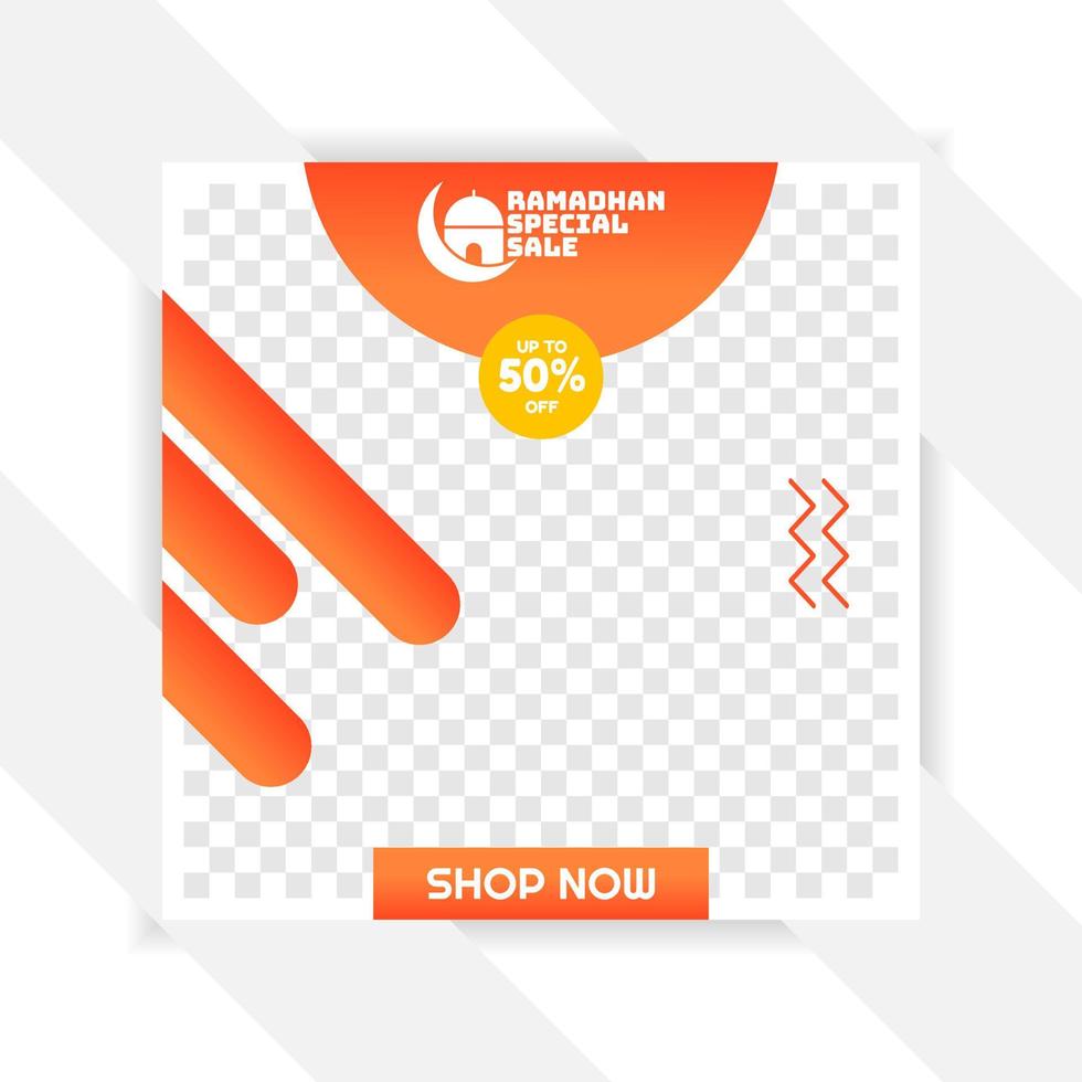 ramadan Social media pack. Business presentation template. Set of modern square blog posts Editable simple info banner, trendy book cover idea. Minimal. For app, web mail digital display style. vector