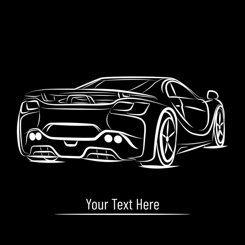 Car Garage Silhouette Logo Vector Design Illustration