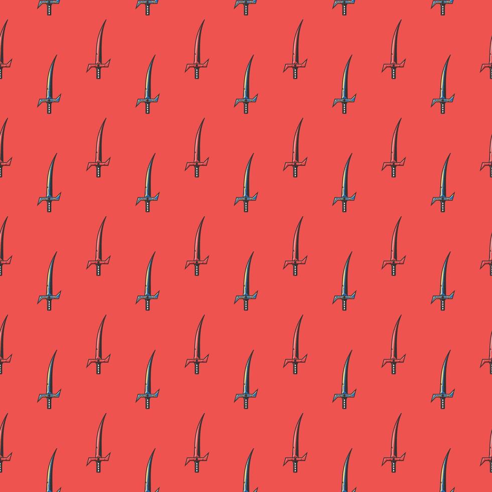 sword seamless pattern vector background flat design style
