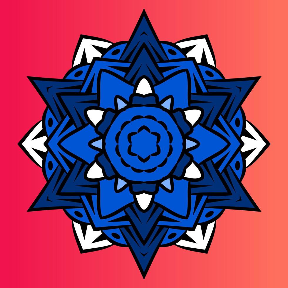 mandala vector illustration. Vector hand drawn circular decorative element. for background object, flyer object, element object