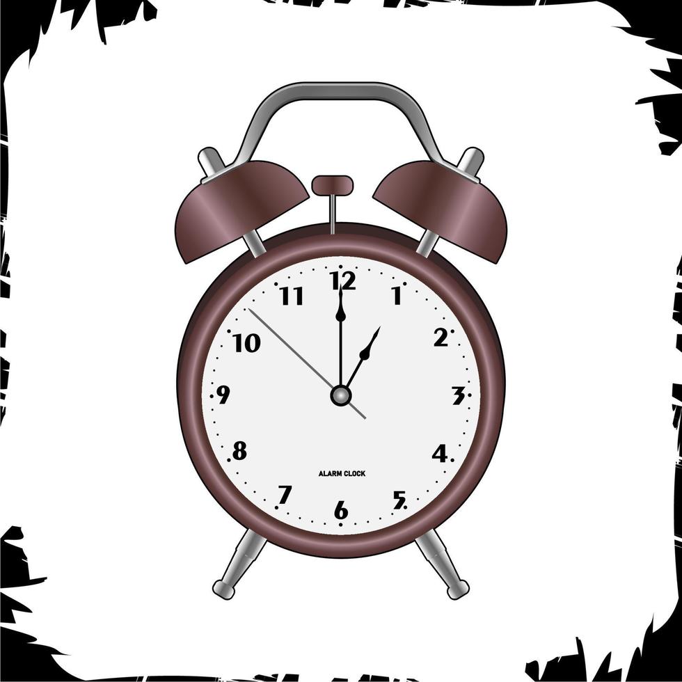 Vector alarm clock that is designed to alert an individual or group of individuals at a specified time.