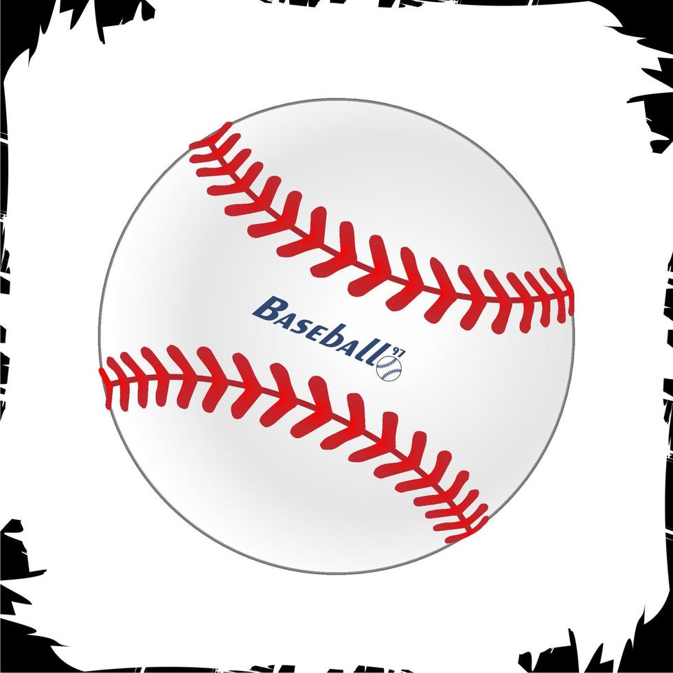 pelota de béisbol de ilustración de objetos vectoriales vector