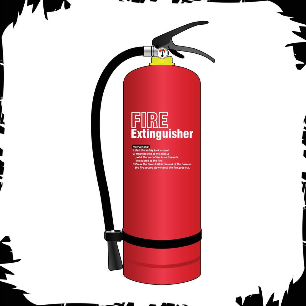 Vector objects illustration Fire extinguisher