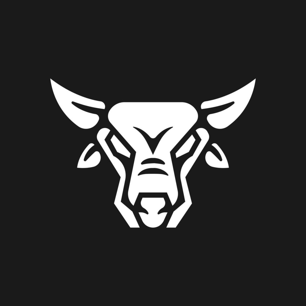Zodiac Symbol Taurus Logo Silhouette Concept Illustration vector