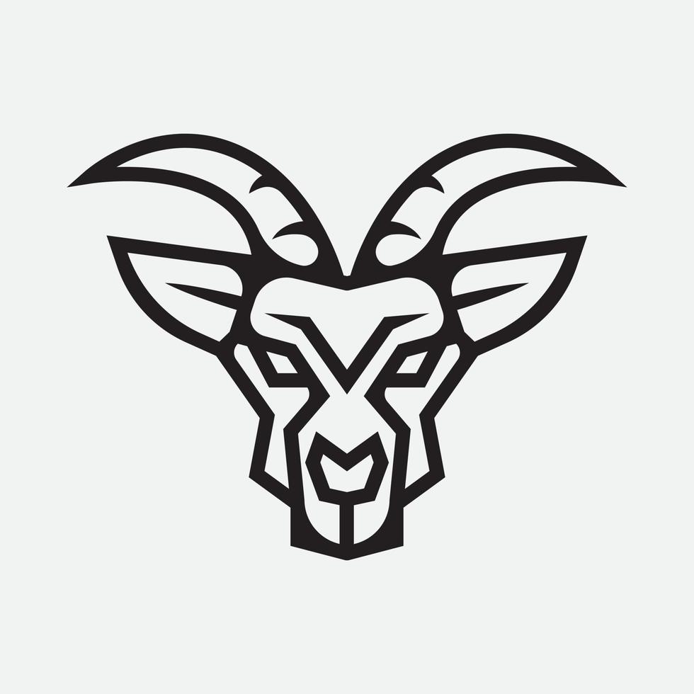 Lamb Head Tattoo Logo Concept 8100648 Vector Art at Vecteezy