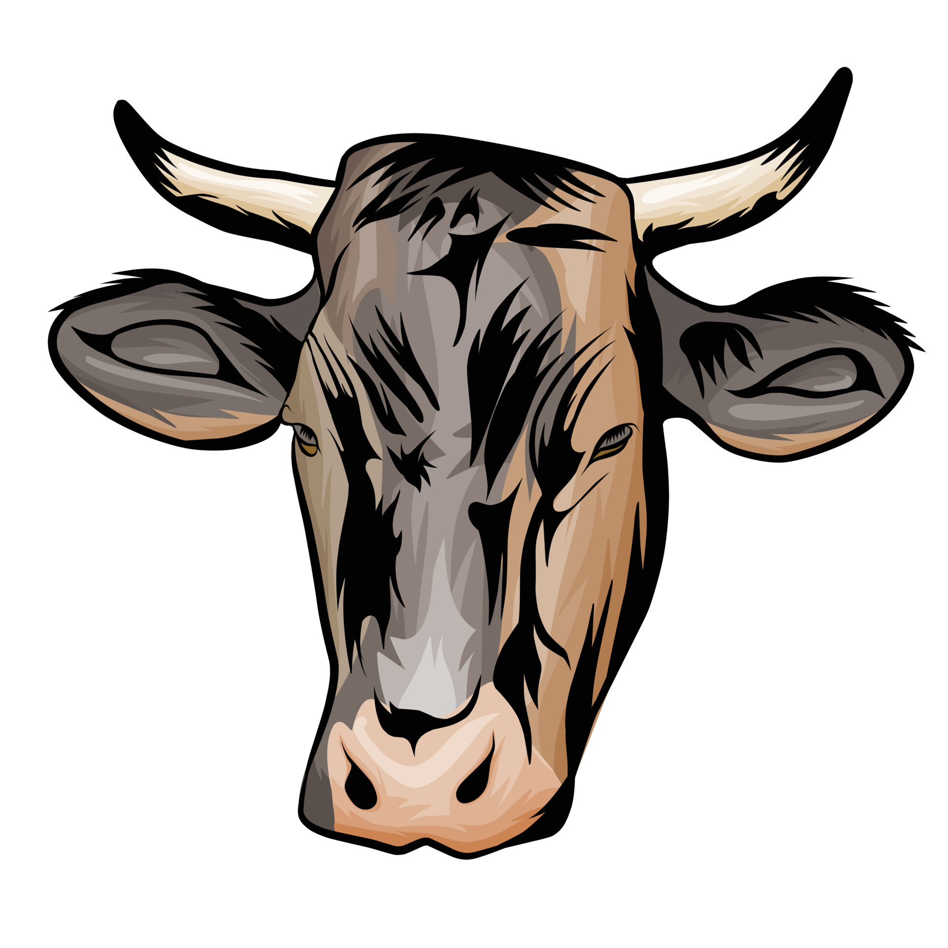 Cartoon Cow Face Drawing Outline Sketch Vector Bull Head Drawing Bull  Head Outline Bull Head Sketch PNG and Vector with Transparent Background  for Free Download