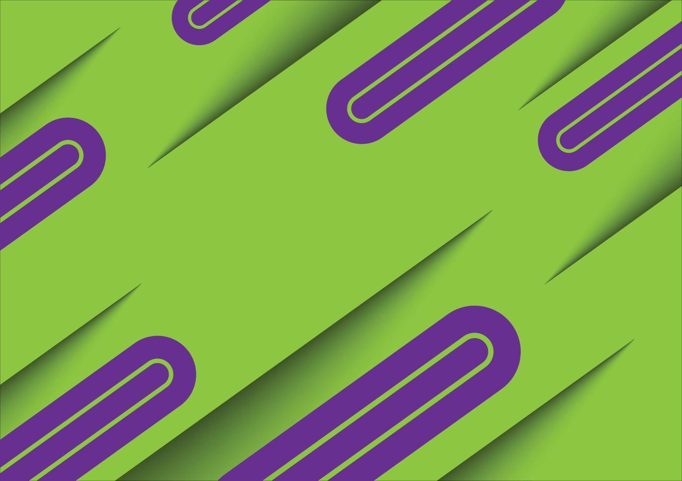 Green background with purple stripes pattern. vector
