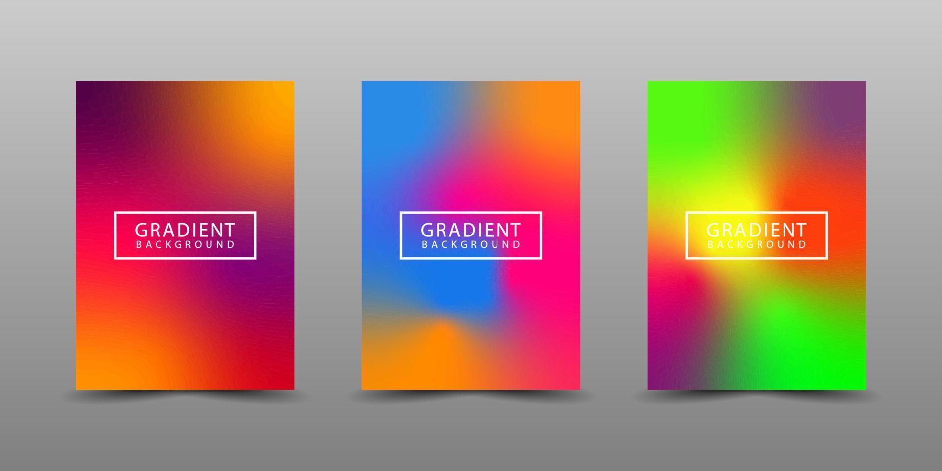 Minimal covers design set. Modern background collection with abstract colorful shape for use element poster, placard, catalog, banner, flyer, etc. multicolor mix gradients. Future geometric patterns. vector