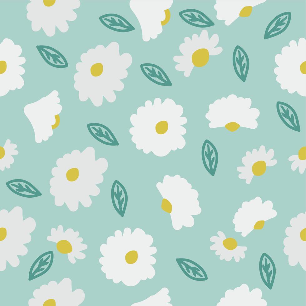 abstract flowers Seamless pattern repeat wallpaper vector
